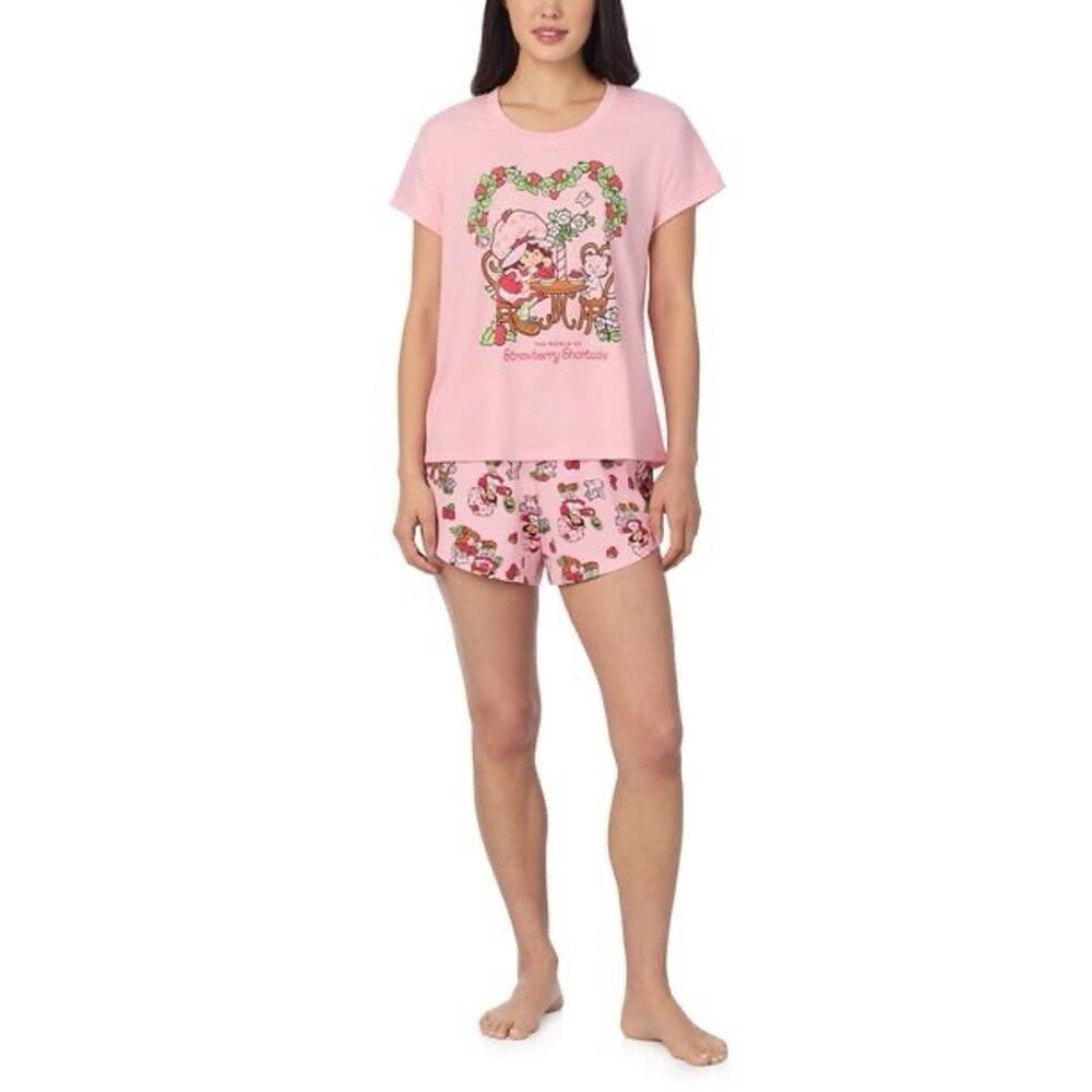 Women’s / Juniors Strawberry Shortcake Two Piece Sleepwear ~ XS (0-2)